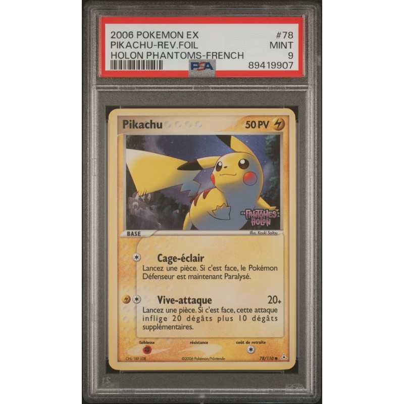 Pikachu-Rev.Foil PSA 9