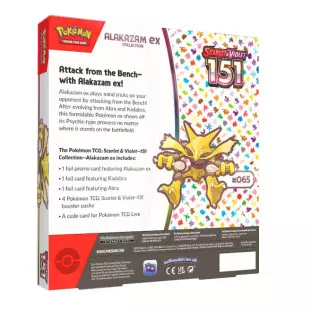 Pokémon EV3.5 : Coffret Alakazam-EX 4 Boosters Pokémon 151