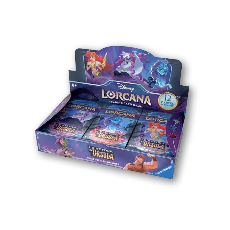 Display De 24 Boosters Disney Lorcana – Le Retour D’Ursula